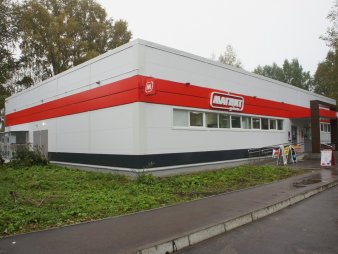 Фирменный магазин "Магнит" из сэндвич панелей