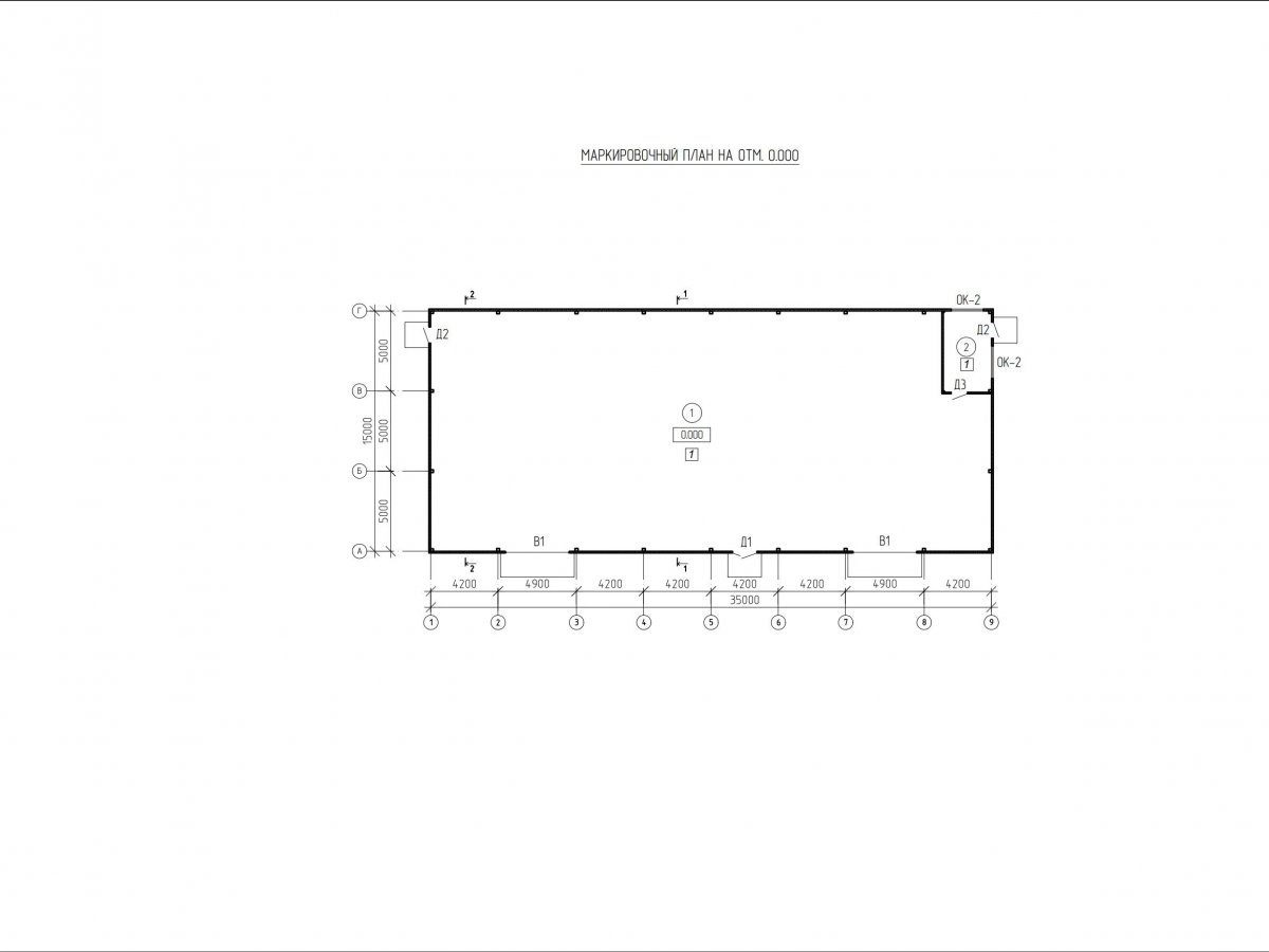 Планировка Склад из сэндвич панелей -  фото 1