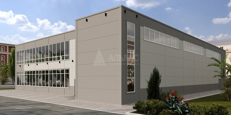 3D визуализация Магазин из сэндвич-панелей - фото 4