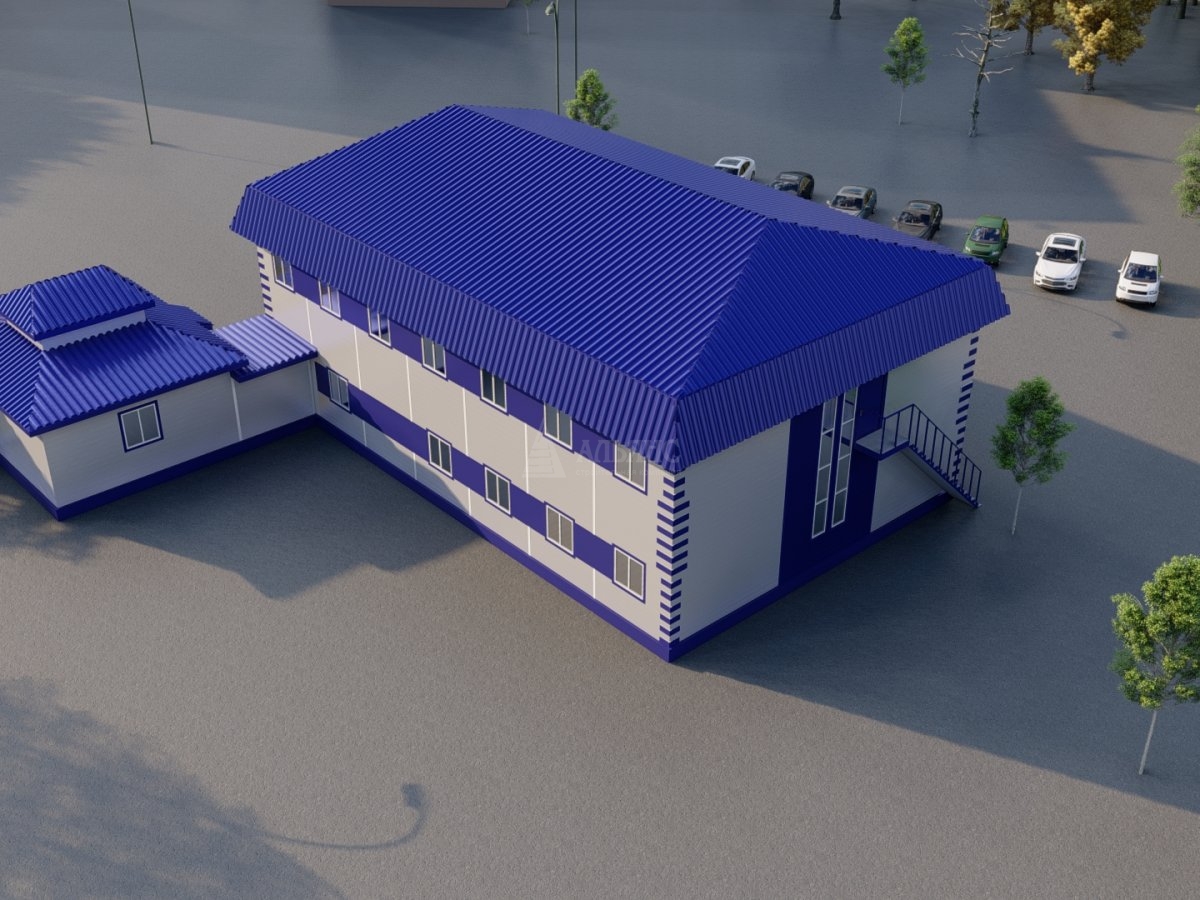 3D визуализация Офисы из сэндвич-панелей - фото 4