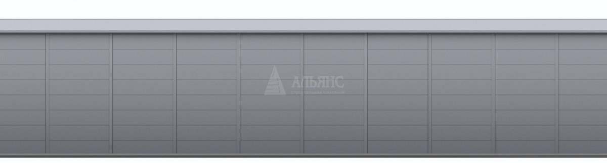 3D визуализация Производственное здание с АБК из сэндвич-панелей - фото 7