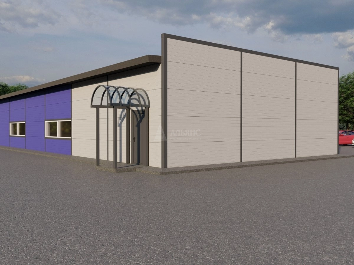 3D визуализация Магазин из сэндвич-панелей - фото 22