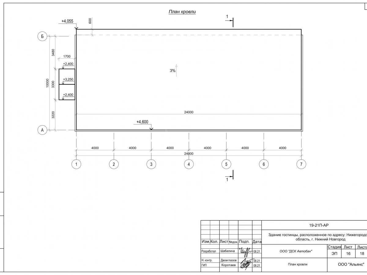 Планировка Проект гостиницы из сэндвич-панелей -  фото 6