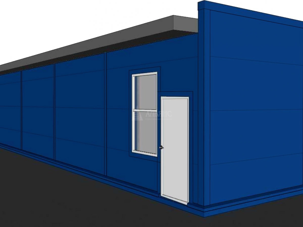 3D визуализация Проект павильона из сэндвич-панелей - фото 9